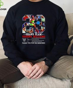 23 Grand Slam Serena Williams thank you for the memories signature shirt