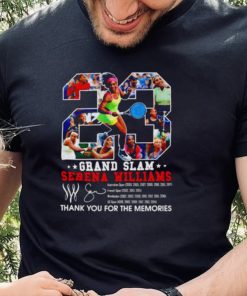23 Grand Slam Serena Williams thank you for the memories signature shirt