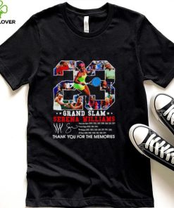 23 Grand Slam Serena Williams thank you for the memories signature shirt