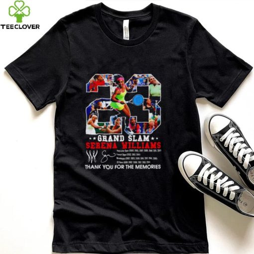 23 Grand Slam Serena Williams thank you for the memories signature shirt