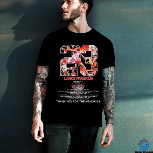 23 Lance Franklin Buddy Thank You For The Memories Signature Shirt