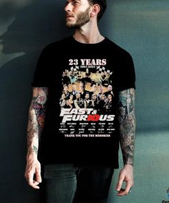 23 Years 2001 2024 Fast & Furious Thank You For The Memories Shirt