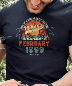 23 Years Old Vintage February 1999 23th Birthday T Shirt