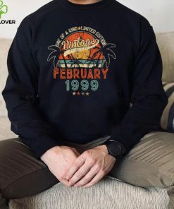 23 Years Old Vintage February 1999 23th Birthday T Shirt