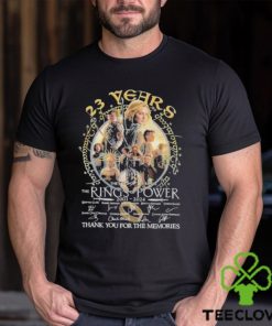 23 Years The Lord Of The Rings – Rings Of Power 2001 2024 Thank You For The Memories Signatures Shirt