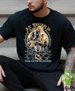 23 Years The Lord Of The Rings – Rings Of Power 2001 2024 Thank You For The Memories Signatures Shirt