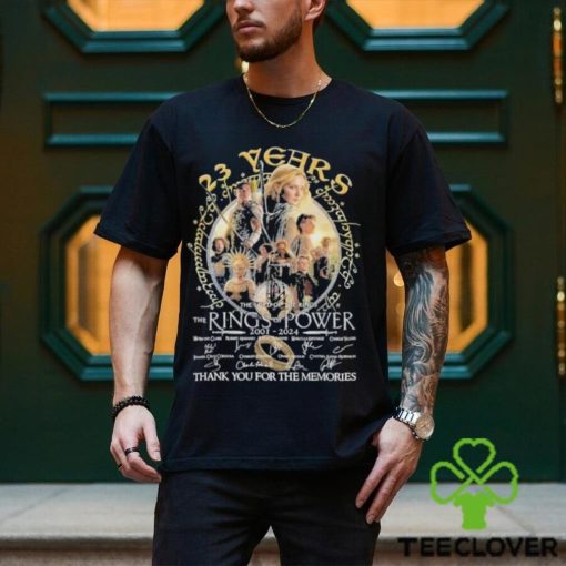 23 Years The Lord Of The Rings – Rings Of Power 2001 2024 Thank You For The Memories Signatures Shirt