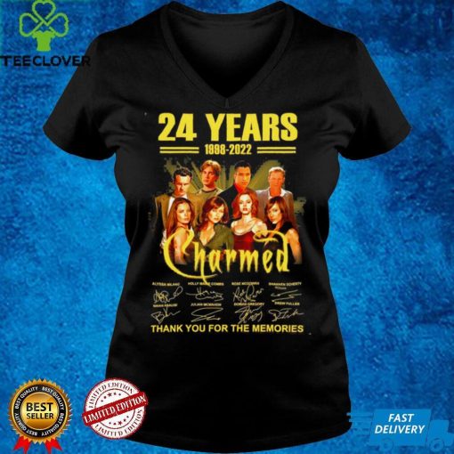 24 Years 1998 2022 Charmed Signature Thank You For The Memories Shirt