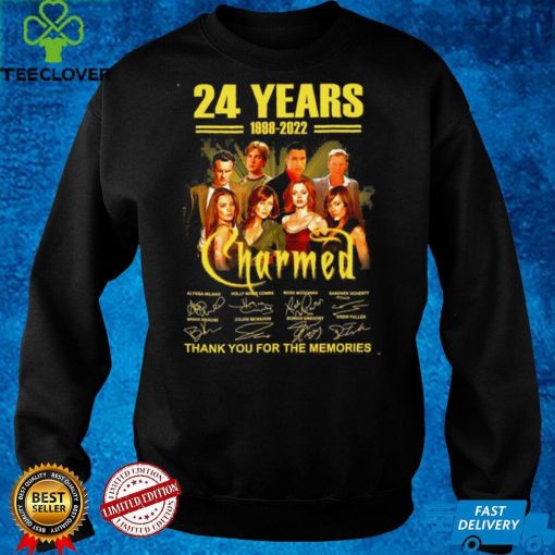 24 Years 1998 2022 Charmed Signature Thank You For The Memories Shirt