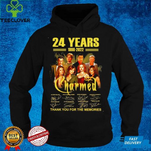 24 Years 1998 2022 Charmed Signature Thank You For The Memories Shirt