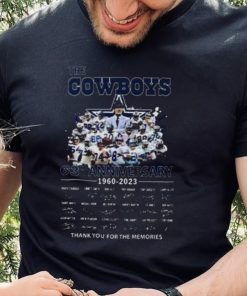 The Dallas Cowboys 63rd Anniversary 1960 2023 Thank You For The Memories Signatures shirt 3 The Dallas Cowboys 63rd Anniversary 1960 2023 Thank You For The Memories Signatures shirt