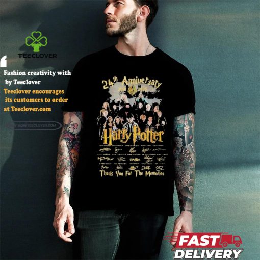 24th Anniversary 2001 2025 Harry Potter Thank You For The Memories T Shirt