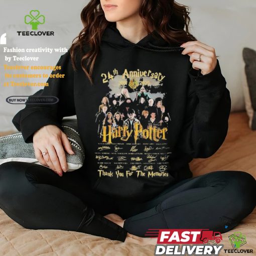 24th Anniversary 2001 2025 Harry Potter Thank You For The Memories T Shirt