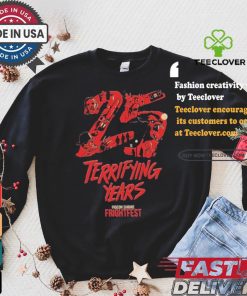 25 Terrifying Years Pigeon Shrine Frightfest T shirt