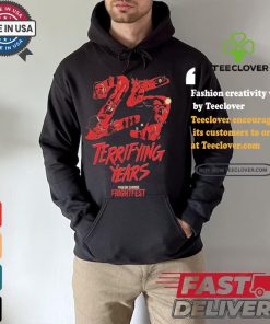 25 Terrifying Years Pigeon Shrine Frightfest T shirt