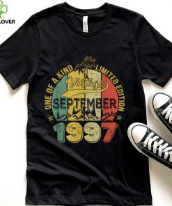 25 Years Old Gift 25th Birthday Awesome Since September 1997 T Shirt