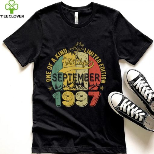 25 Years Old Gift 25th Birthday Awesome Since September 1997 T Shirt