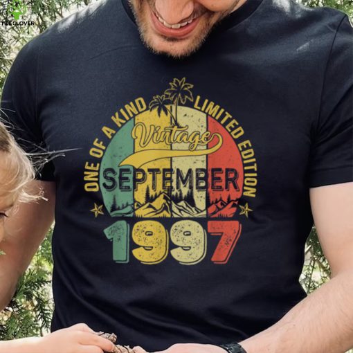 25 Years Old Gift 25th Birthday Awesome Since September 1997 T Shirt