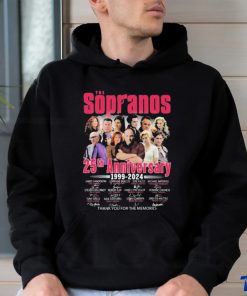 25th Anniversary Of The Sopranos 1999 2024 Signatures Thank You For The Memories Shirt