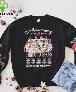 25th anniversary 1998 2023 Diamond Backs thank you for the memories signatures hoodie, sweater, longsleeve, shirt v-neck, t-shirt