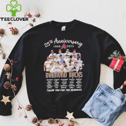 25th anniversary 1998 2023 Diamond Backs thank you for the memories signatures hoodie, sweater, longsleeve, shirt v-neck, t-shirt