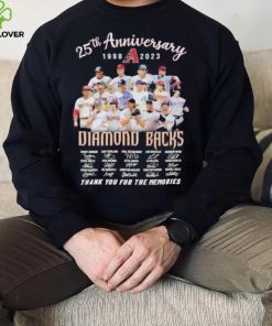 25th anniversary 1998 2023 Diamond Backs thank you for the memories signatures hoodie, sweater, longsleeve, shirt v-neck, t-shirt