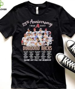 25th anniversary 1998 2023 Diamond Backs thank you for the memories signatures hoodie, sweater, longsleeve, shirt v-neck, t-shirt