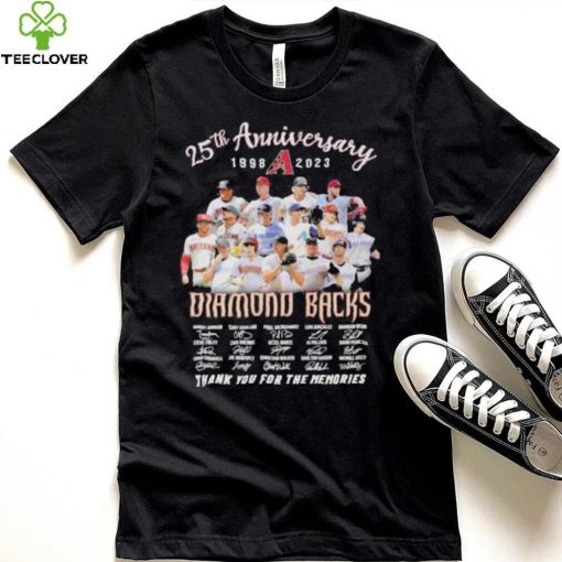 25th anniversary 1998 2023 Diamond Backs thank you for the memories signatures hoodie, sweater, longsleeve, shirt v-neck, t-shirt