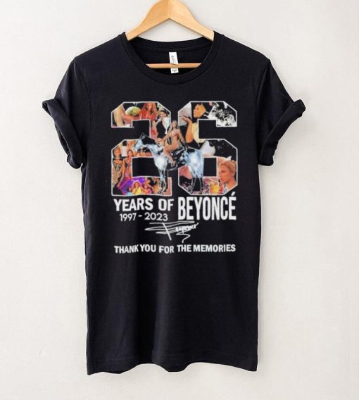 26 Years Of Beyonce Thank You For The Memories Renaissance 2023 World Tour T Shirt