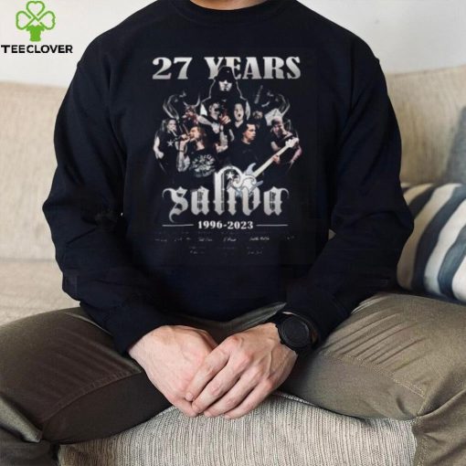 27 Years 1996 – 2023 Saliva Thank You For The Memories T Shirt