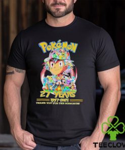 27 Years Anniversary Pokemon 1997 2024 Thank You For The Memories Shirt