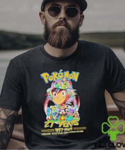 27 Years Anniversary Pokemon 1997 2024 Thank You For The Memories Shirt