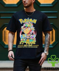 27 Years Anniversary Pokemon 1997 2024 Thank You For The Memories Shirt