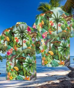 Tropical Dinosaur Hawaiian Shirt