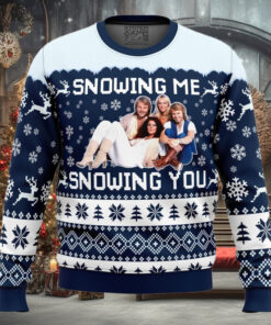 Snowing Me Snowing You ABBA Ugly Christmas Sweater