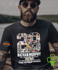 28 Nathan Murphy Collingwood Magpies 2018 2023 AFL Premiership Player Thank You For The Memories Shirt