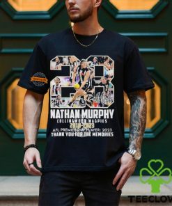 28 Nathan Murphy Collingwood Magpies 2018 2023 AFL Premiership Player Thank You For The Memories Shirt