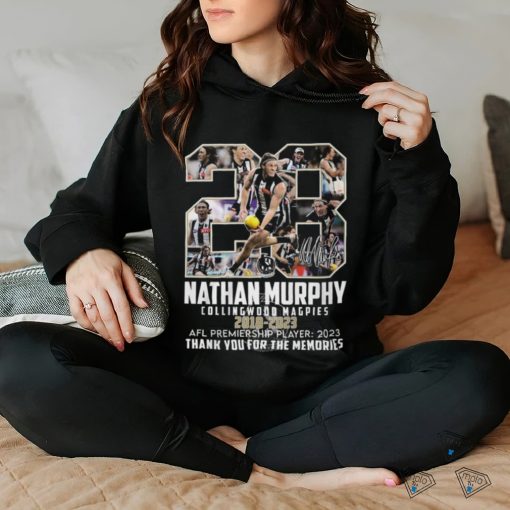 28 Nathan Murphy Collingwood Magpies 2018 2023 AFL Premiership Player Thank You For The Memories T Shirt