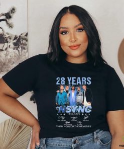 28 Years NSYNC 1995 2023 Thank You For The Memories Signatures Shirt