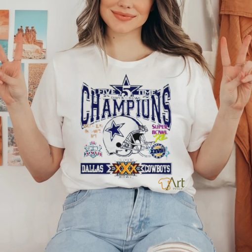 Dallas Cowboys 5 Time Super Bowl Champions Shirt