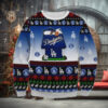 Snoopy High Five Dodgers Black Ugly Christmas Sweater