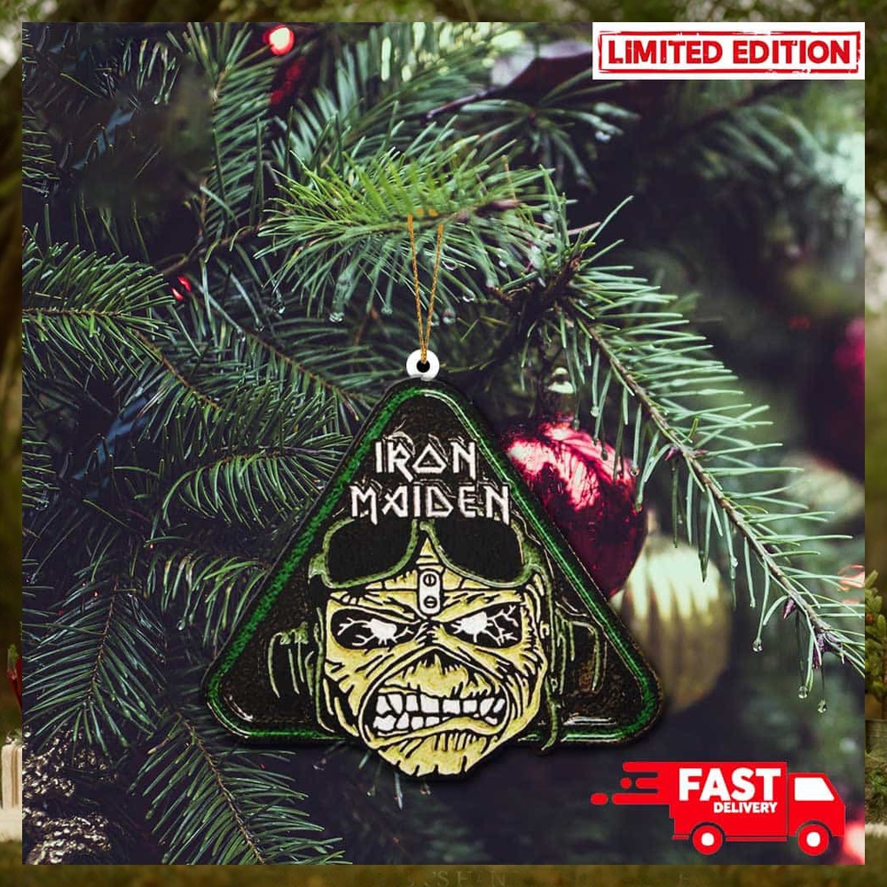 2D Aces High Triangle Iron Maiden New Autumn Merch Store World Tour Christmas Tree Decorations Ornament 2D Aces High Triangle Iron Maiden New Autumn Merch Store World Tour Christmas Tree Decorations Ornament