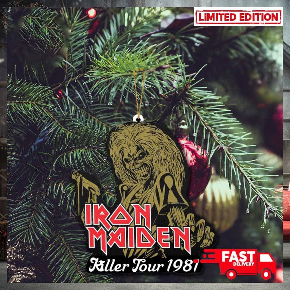2D Iron Maiden Killer Tour 1981 Merch Store Logo Christmas Tree Decorations 2023 Holiday Gift Ornament 2D Iron Maiden Killer Tour 1981 Merch Store Logo Christmas Tree Decorations 2023 Holiday Gift Ornament