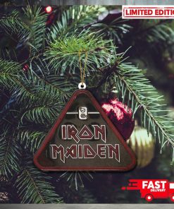 2D Iron Maiden Triangle Logo New Autumn Merch Store 2023 Christmas Tree Decorations Ornament