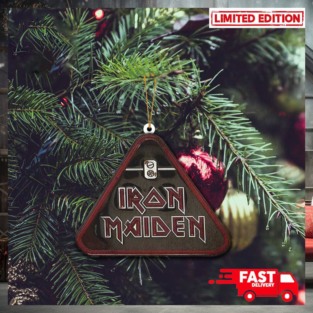 2D Iron Maiden Triangle Logo New Autumn Merch Store 2023 Christmas Tree Decorations Ornament 2D Iron Maiden Triangle Logo New Autumn Merch Store 2023 Christmas Tree Decorations Ornament