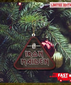 2D Iron Maiden Triangle Logo New Autumn Merch Store 2023 Christmas Tree Decorations Ornament
