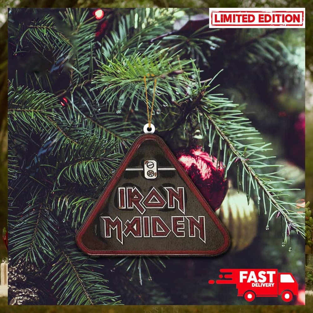 2D Iron Maiden Triangle Logo New Autumn Merch Store 2023 Christmas Tree Decorations Ornament 2D Iron Maiden Triangle Logo New Autumn Merch Store 2023 Christmas Tree Decorations Ornament