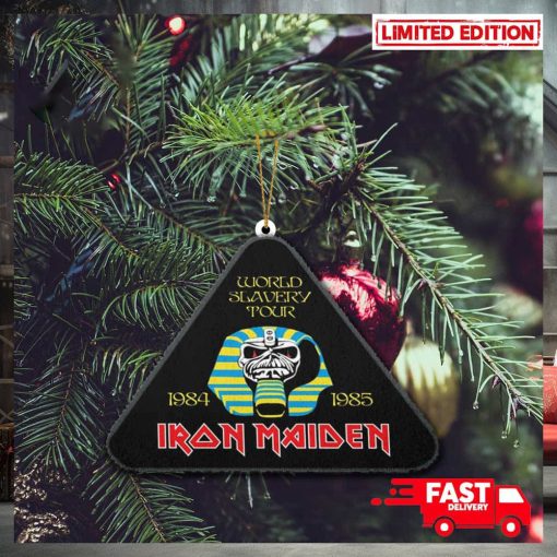 2D Iron Maiden World Slavery Tour 1984 1985 New Autumn Merch Store Christmas Gift 2023 Holiday Ornament
