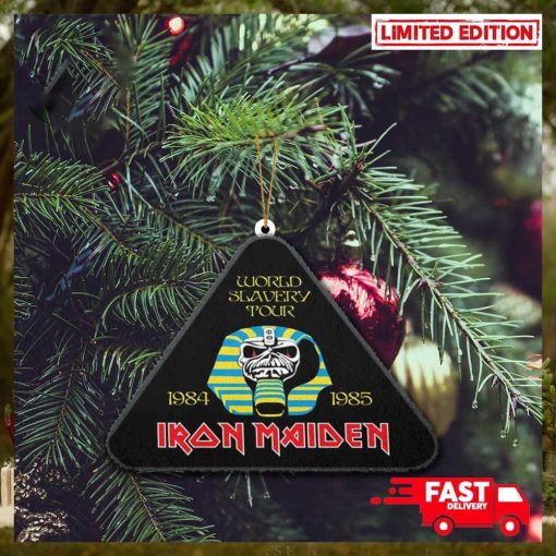 2D Iron Maiden World Slavery Tour 1984 1985 New Autumn Merch Store Christmas Gift 2023 Holiday Ornament