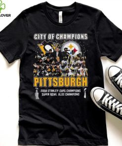 City Of Champions Pittsburgh 2008 Stanley Cups Champions Super Bowl XLIII Champions T Shirt 2 City Of Champions Pittsburgh 2008 Stanley Cups Champions Super Bowl XLIII Champions T Shirt